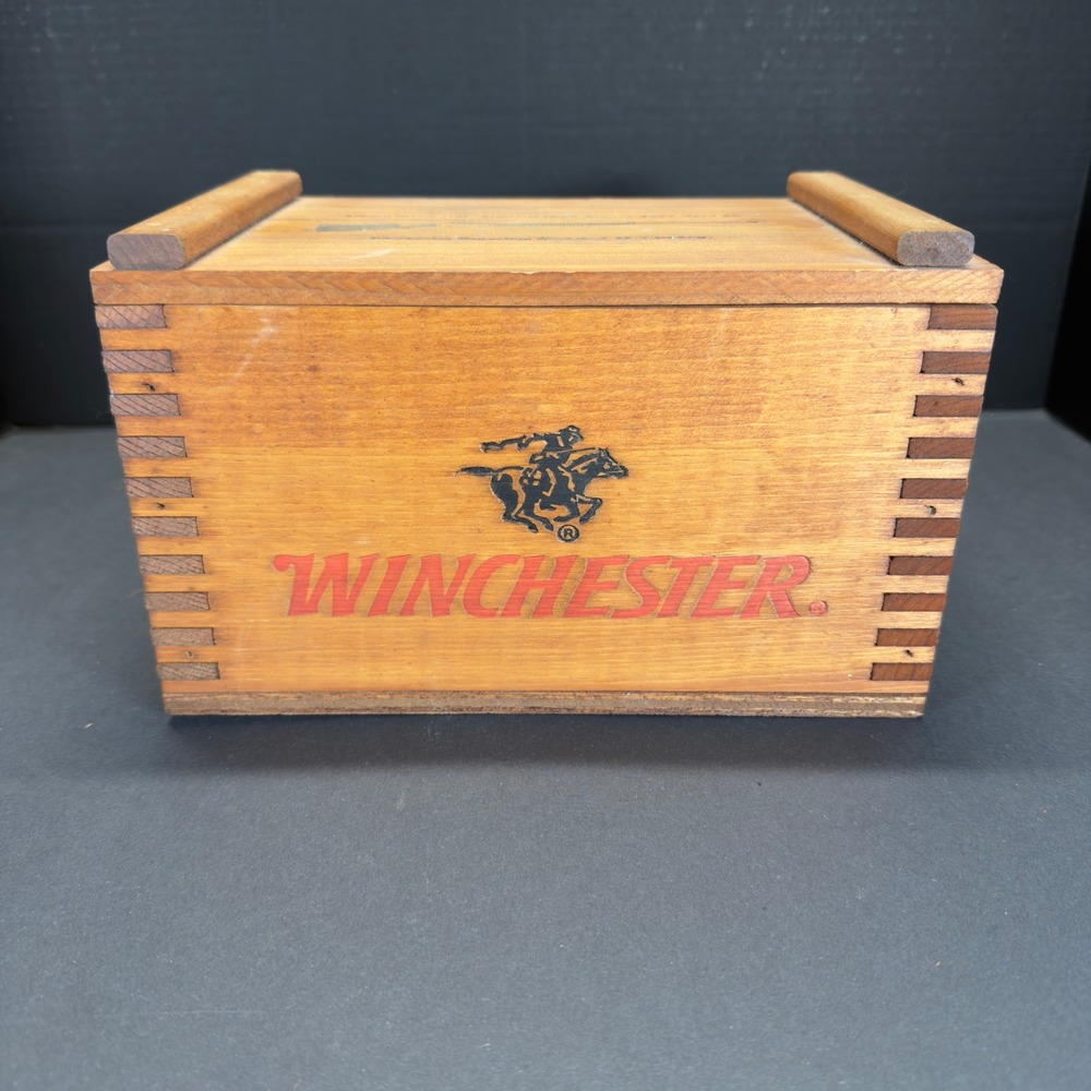 Vintage Winchester Repeater 12 GA Wood Shot Shell Box Empty Ammo Crate